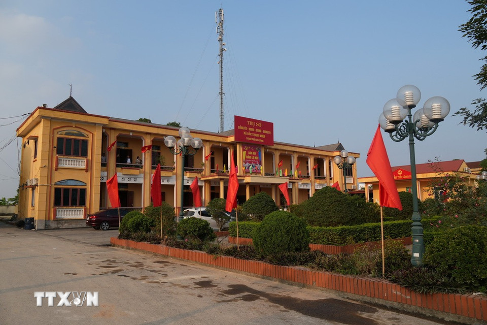 Trụ sở xã Bắc Thanh Miện, thành phố Hải Phòng. (Ảnh: Tiến Vĩnh /TTXVN)
