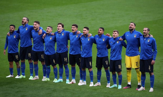 Các cầu thủ Italy tự tin trước khi bước vào cuộc chạm trán với Tây Ban Nha. (Nguồn: PA)