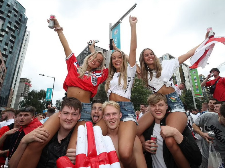 Người hâm mộ Anh rất háo hức trước trận chung kết. (Nguồn: PA)