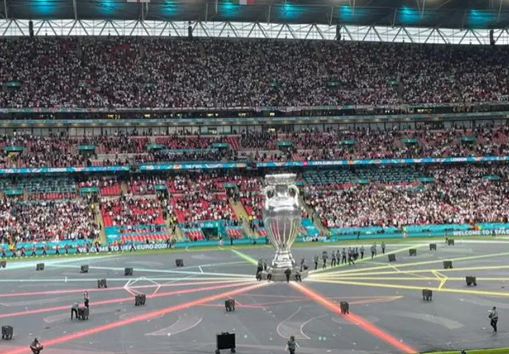 Lễ bế mạc EURO 2020 đã diễn ra ngắn gọn trên sân Wembley. (Nguồn: UEFA)