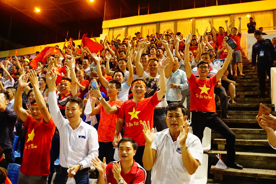 Niềm vui của các cổ động viên.