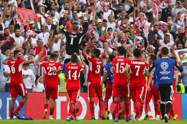 Cầu thủ Jordan ăn mừng sau trận đấu. (Nguồn: Getty Images)