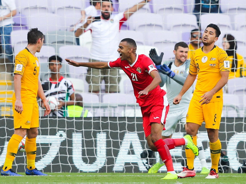Đội tuyển Jordan đã tạo nên cú sốc ở lượt trận ra quân vòng chung kết Asian Cup 2019 khi giành chiến thắng 1-0 trước nhà đương kim vô địch Australia. (Nguồn: Getty Images)