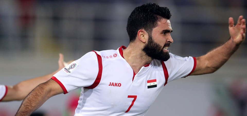 Omar Khribin sau đó đã nhen nhóm hy vọng cho Syria bằng bàn gỡ hòa. (Nguồn: AFC)