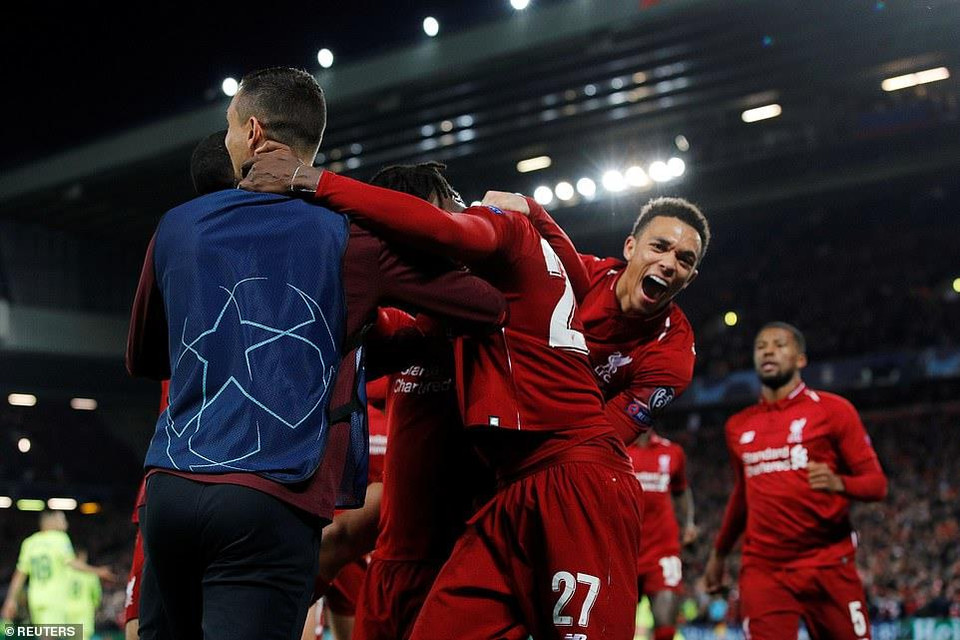 Chiến thắng này giúp Liverpool ngược dòng đánh bại Barcelona 4-3 sau hai lượt trận, để ghi tên mình vào chung kết.