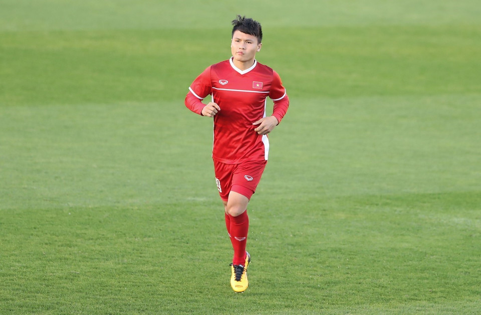 Quang Hải được kỳ vọng sẽ tiếp tục tỏa sáng tại Asian Cup 2019. (Ảnh: Hoàng Linh/TTXVN)