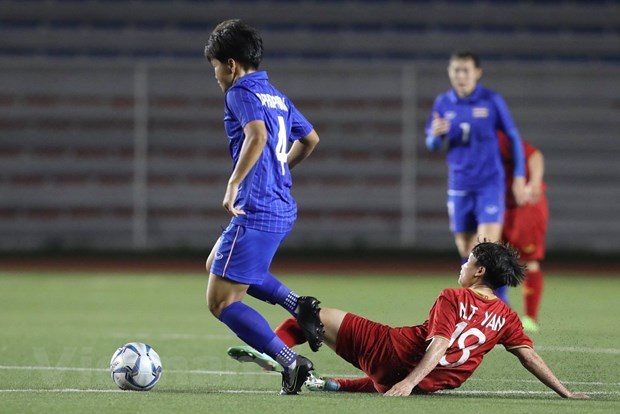 Cả Việt Nam và Thái Lan đều nhập cuộc với quyết tâm giành chiến thắng rất cao. (Ảnh: Vietnam+)