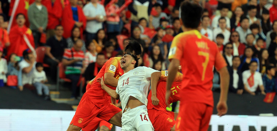 Trung Quốc thi đấu có phần lấn lướt hơn so với Philippines ở trận đấu này... (Nguồn: AFC)