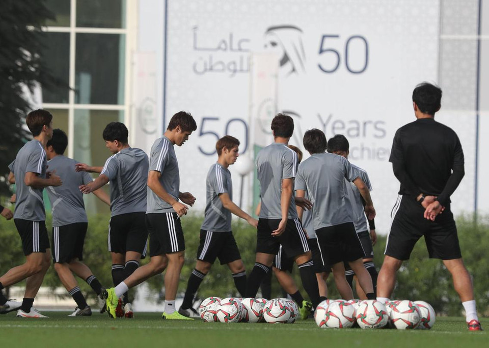 Đội tuyển Nhật Bản đã có buổi tập tại Dubai để chuẩn bị cho trận đấu với đội tuyển Việt Nam ở vòng tứ kết Asian Cup 2019.