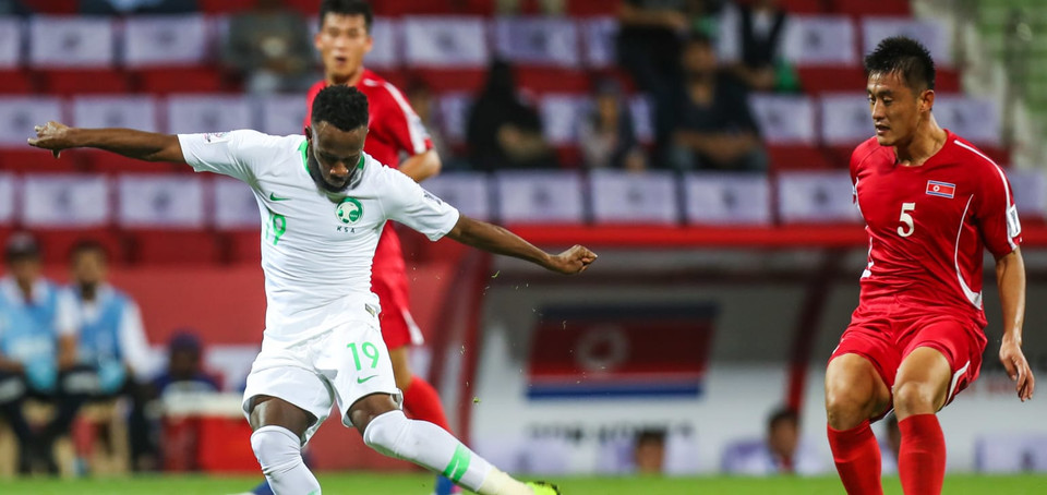 Fahad Al-Muwallad (số 19) cũng đã có bàn thắng ở trận đấu này. (Nguồn: AFC)