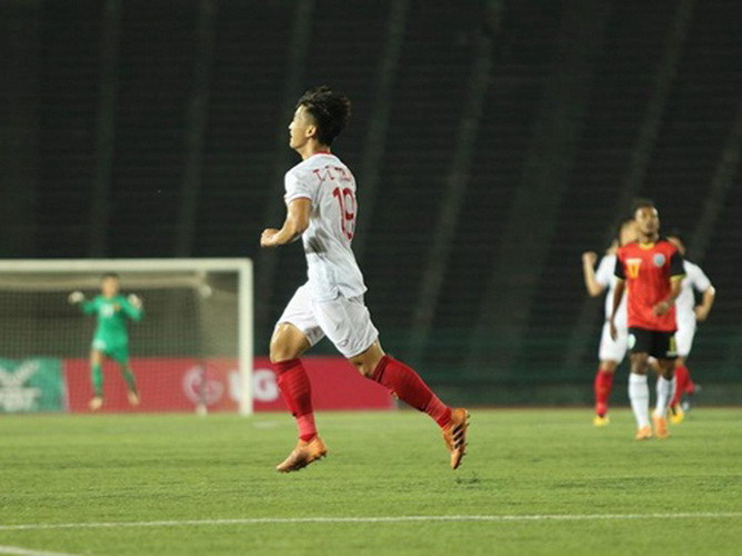 U22 Việt Nam đã dễ dàng có chiến thắng đậm 4-0 trước U22 Timor Lester ở lượt trận thứ 2 bảng A, để sớm ghi tên mình vào bán kết giải U22 Đông Nam Á 2019.