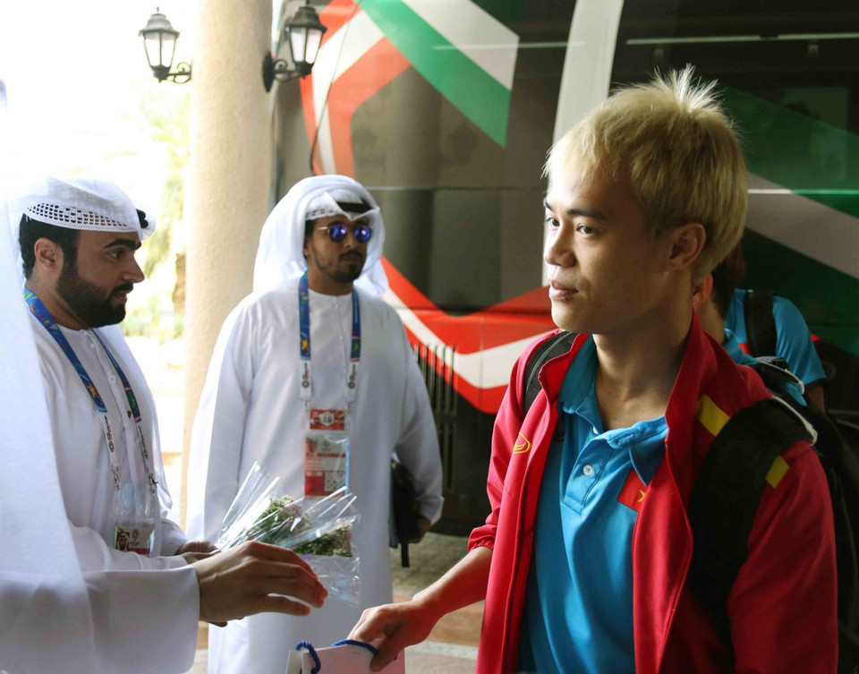 Văn Toàn, cầu thủ đã thi đấu rất năng nổ khi được tung vào sân ở trận gặp Iran. (Nguồn: VFF)