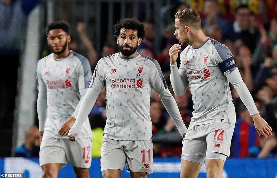 Thất bại 0-3 khiến cánh cửa đi tiếp của Liverpool đang trở nên hẹp hơn bao giờ hết.