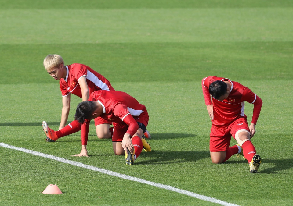 Bài tập cho cơ (Ảnh: Hoàng Linh/TTXVN)