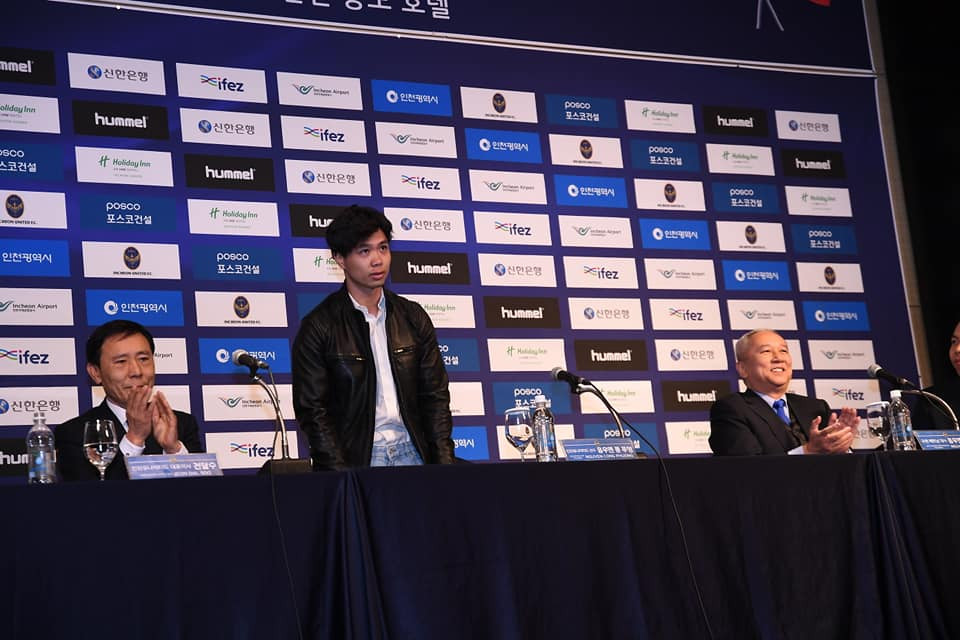 Công Phượng sẽ thi đấu cho Incheon United theo bản hợp đồng cho mượn 1 năm. (Nguồn: incheonutd.com)