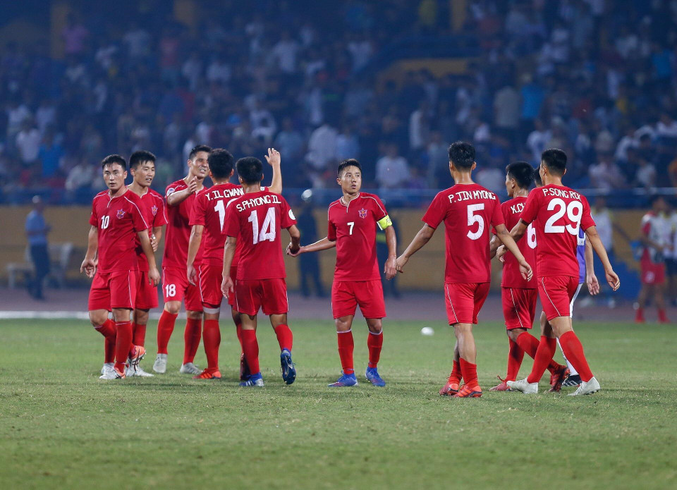 Bên kia chiến tuyến, April 25 đang là đội có lợi thế hơn khi được thi đấu trên sân nhà ở lượt về. (Ảnh: Trọng Đạt/TTXVN)