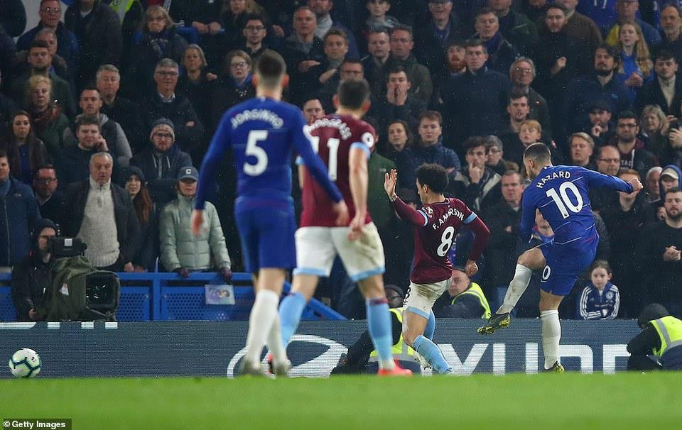 Phải đến phút 90, chiến thắng mới được đảm bảo cho The Blues bằng bàn thắng ấn định tỷ số 2-0 của Hazard.