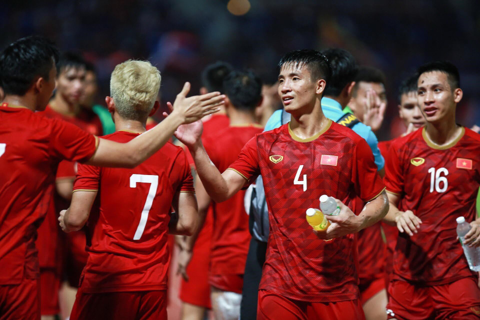 Thế nên, các cầu thủ đội tuyển Việt Nam...(Ảnh: Trọng Đạt/TTXVN)