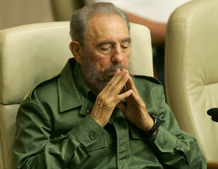 Lãnh tụ Cuba Fidel Castro dự hội thảo quốc tế về văn hóa đọc tại La Habana ngày 9/6/2006. (Nguồn: AFP/TTXVN)
