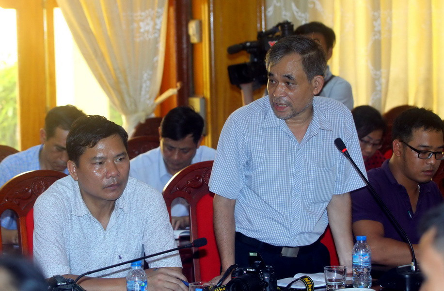 Các phóng viên tham dự họp báo. (Ảnh: Thế Duyệt/TTXVN)