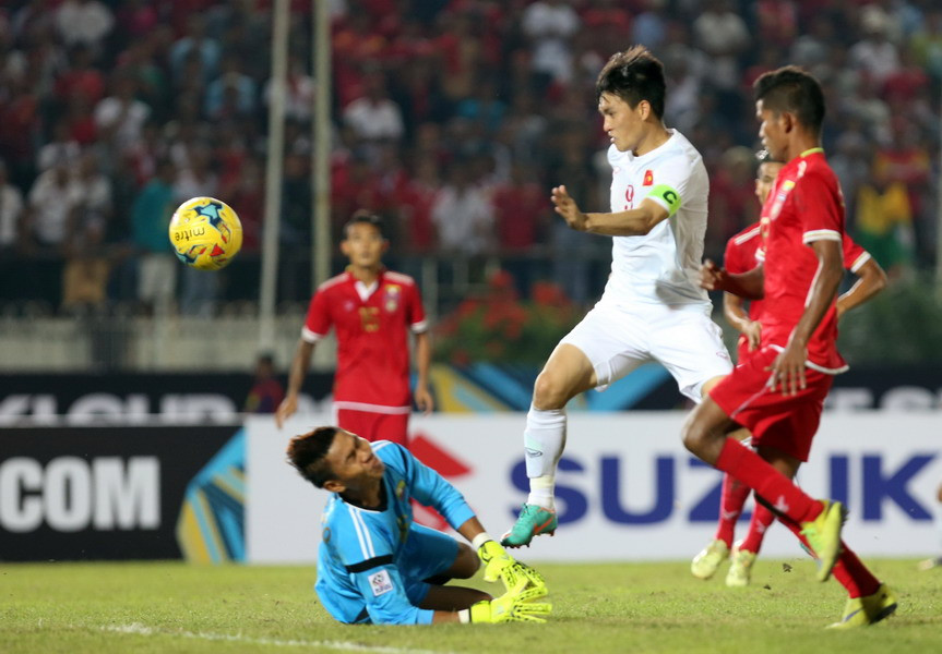 Nhưng đúng vào thời điểm khó khăn, Công Vinh lại lên tiếng. (Nguồn: TTXVN)