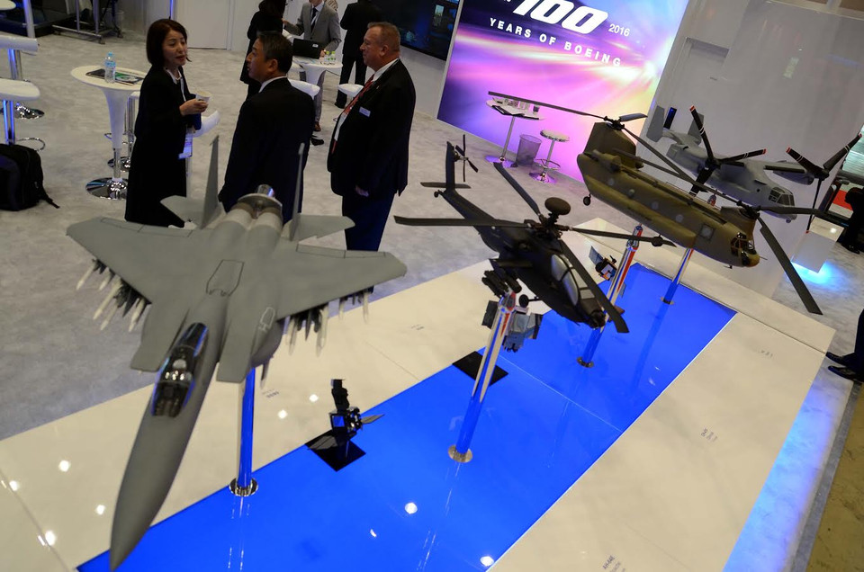 Máy bay chiến đấu do Boeing chế tạo. (Ảnh: Thanh Hữu-Nguyễn Tuyến/Vietnam+)