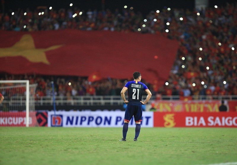 Đây cũng là lần thứ tư đội bóng này bại trận ở bán kết. (Ảnh: Trọng Đạt/TTXVN)