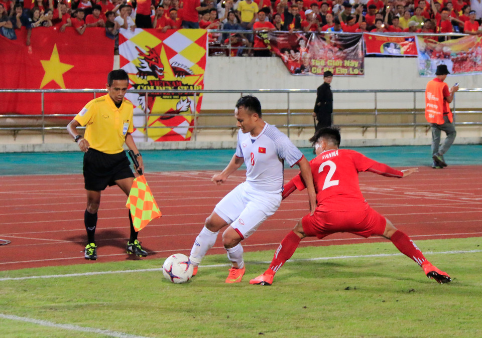 ...nhưng đã không có thêm bàn thắng được ghi. Tuy nhiên, 3-0 cũng là kết quả làm hài lòng tất cả. (Ảnh: Phạm Kiên/TTXVN)