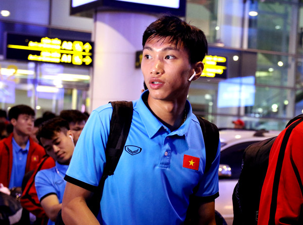 Trong chuyến tập huấn, Văn Hậu và các đồng đội đã thi 3 trận giao hữu... (Nguồn: VFF)