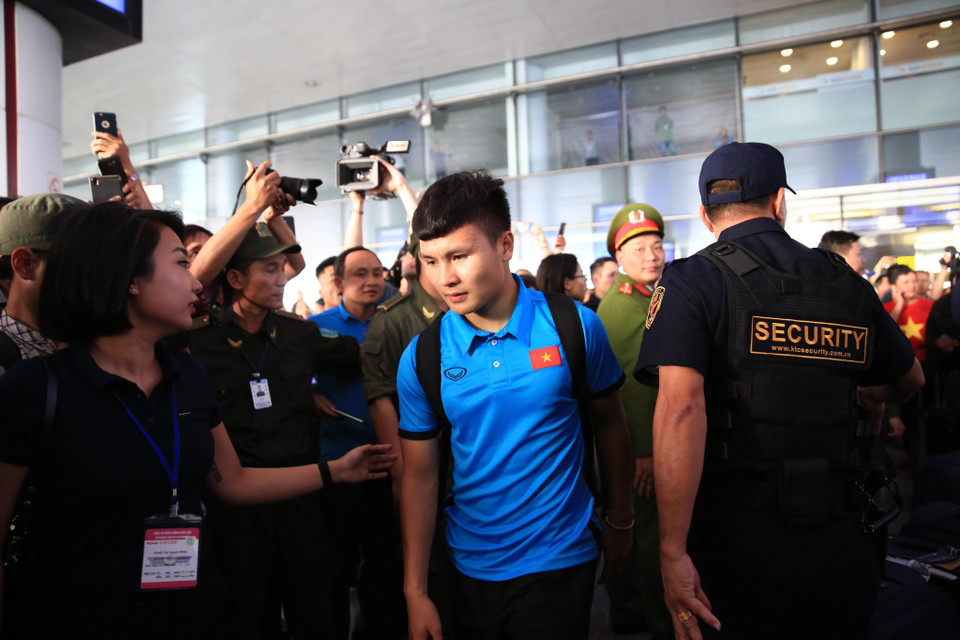 Tiền vệ Quang Hải. (Ảnh: Trọng Đạt/TTXVN)