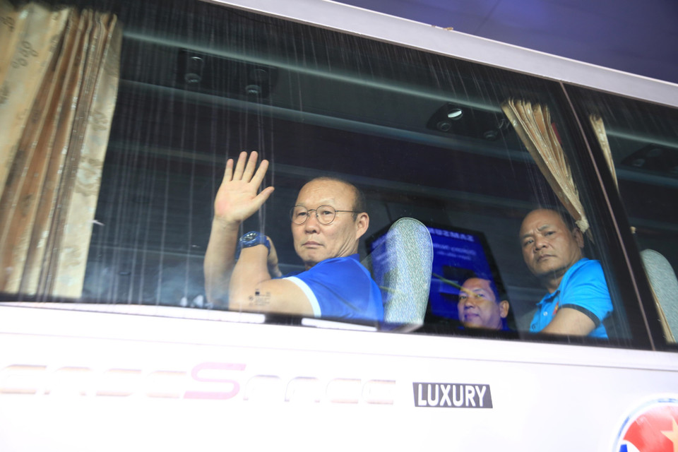 Thầy trò ông Park Hang-seo đang có lợi thế rất lớn để thực hiện điều đó. (Ảnh: Trọng Đạt/TTXVN)