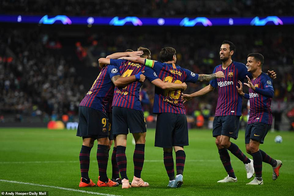 ...để giúp Barcelona đánh bại Tottenham ngay tại Wembley.