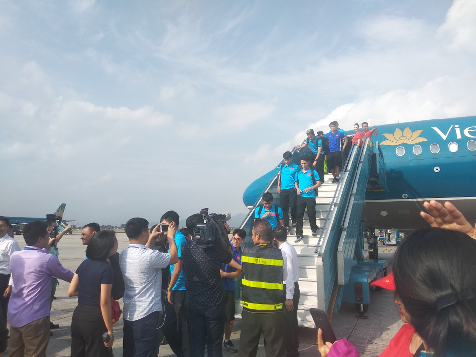 Tuy nhiên, đội tuyển Việt Nam không được phép chủ quan...(Ảnh: Vietnam+)