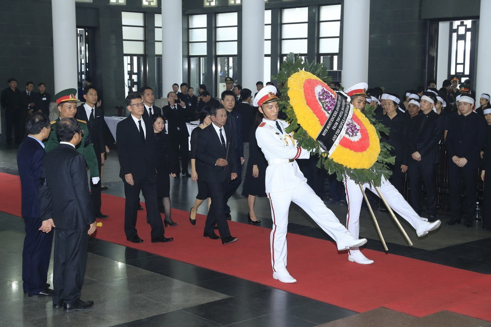 Đoàn Vương quốc Thái Lan viếng Chủ tịch nước Trần Đại Quang. (Ảnh: Nhan Sáng/TTXVN)