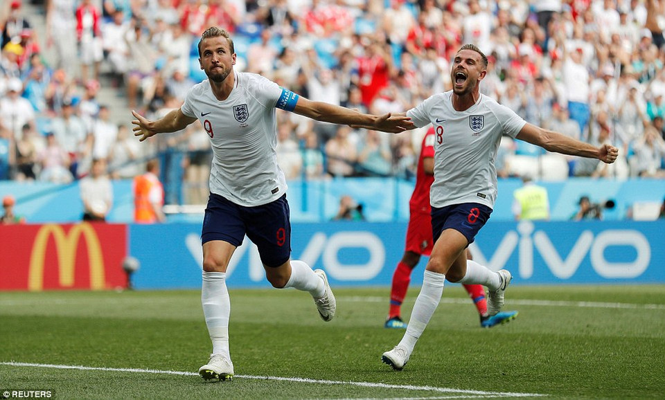 Harry Kane là ngôi sao sáng nhất giúp Anh sớm giành vé vào vòng 1/8 World Cup 2018.