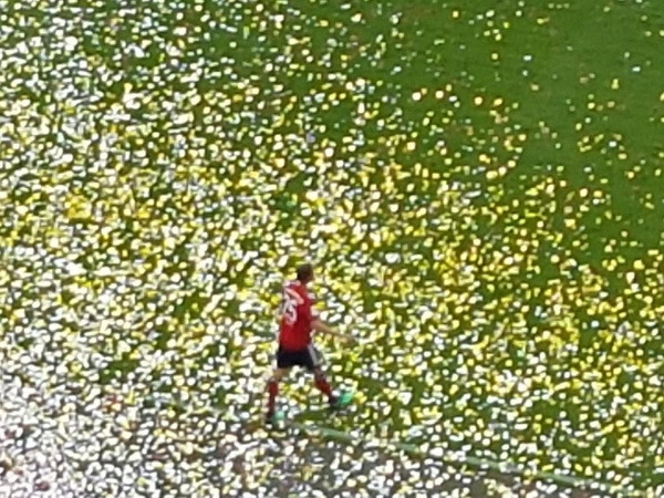 Sân Allianz nhìn từ trên cao (Ảnh Thắng Trương/Munich)