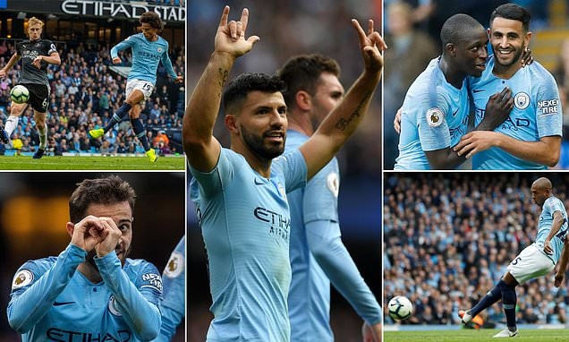 Trong khi đó, tại Etihad, Manchester City đã có chiến thắng hủy diệt 5-0 trước Burnley.