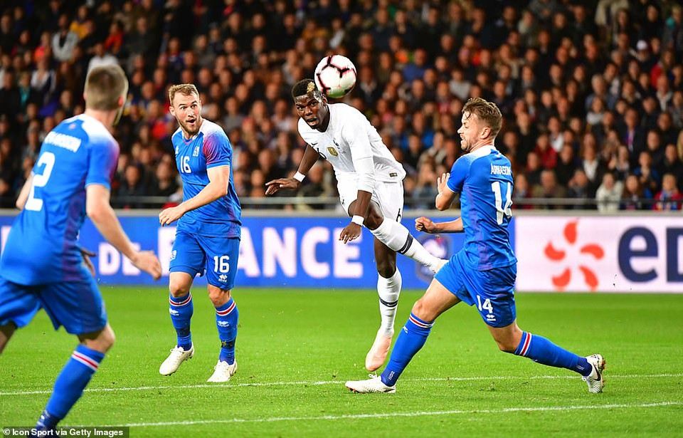 Pogba đã rất nỗ lực ở trận này nhưng không thể giúp Pháp được nhiều trước khi phải rời sân.