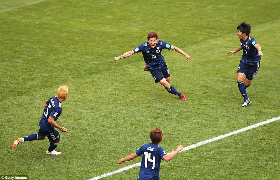 ...giúp Nhật Bản lần đầu đánh bại Colombia, đồng thời có khở đầu thuận lợi tại World Cup 2018.
