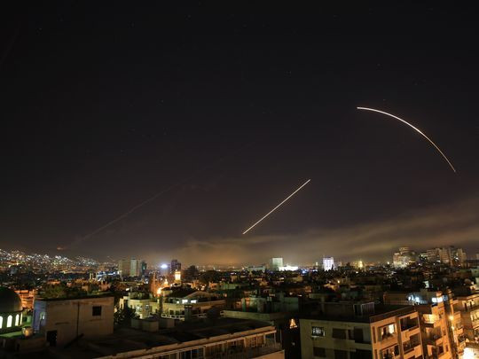 Quận Barzeh ở thủ đô Damascus đã trở thành mục tiêu của vụ tấn công. Đây là một khu vực có nhiều cơ sở nghiên cứu khoa học. (Nguồn: AP)