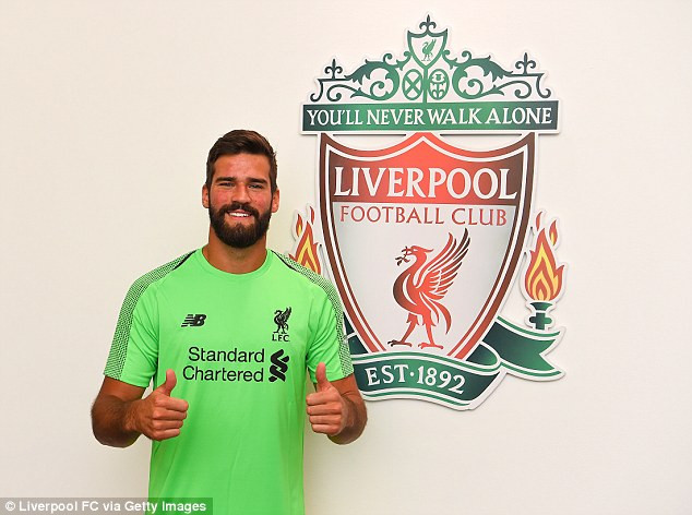 Thủ thành đắt giá nhất thế giới Alisson Becker.