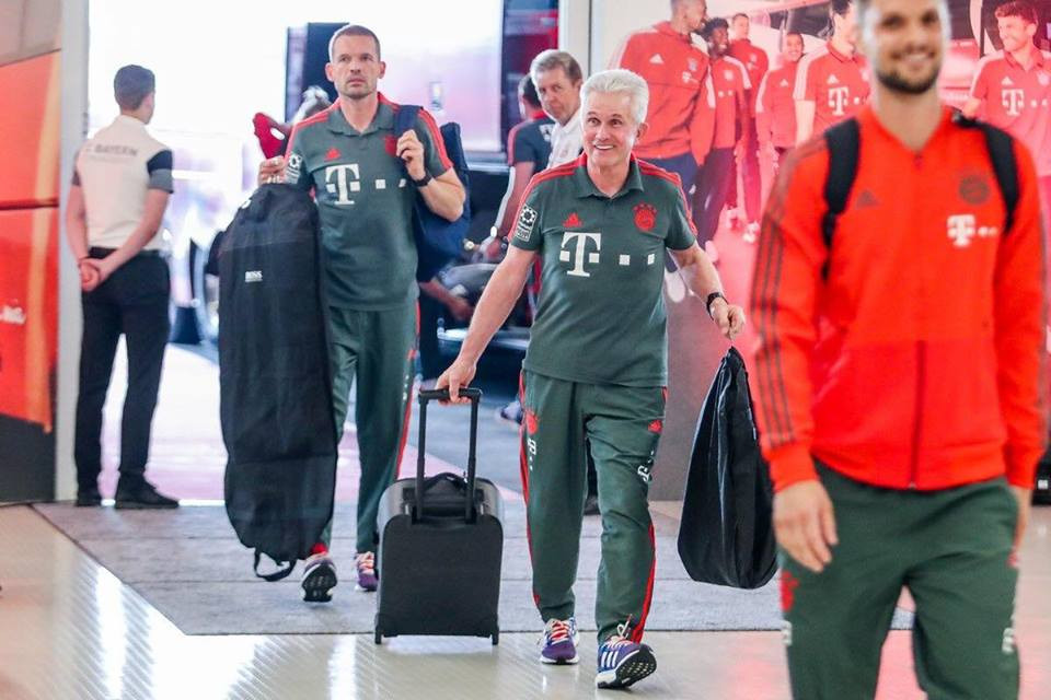 Jupp Heynckes háo hức cho lần cuối cùng trên cương vị HLV Bayern tại Allianz. (Nguồn: Fcb.de)