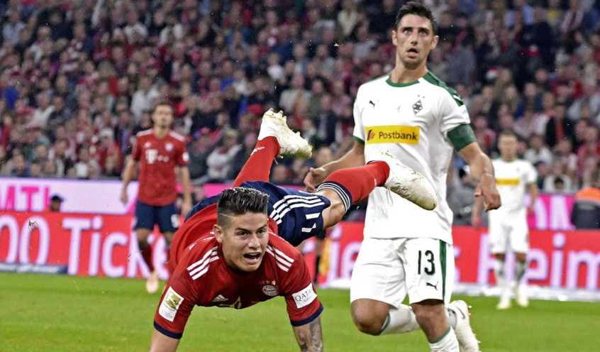 James Rodriguez cũng không còn thể hiện được nhiều. (Nguồn: fcb.de)