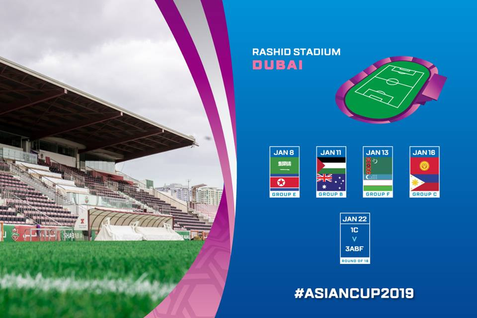 Sân Rashid tổ chức 5 trận đấu, trong đó có 4 trận thuộc vòng bảng. (Nguồn: AFC)