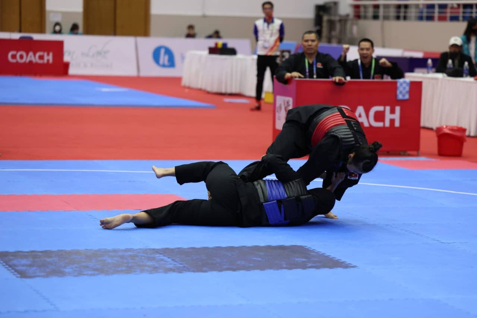 ...và đã đánh bại đối thủ với tỷ số 39-32 để giành huy chương Vàng. (Ảnh: Hải An/Vietnam+)