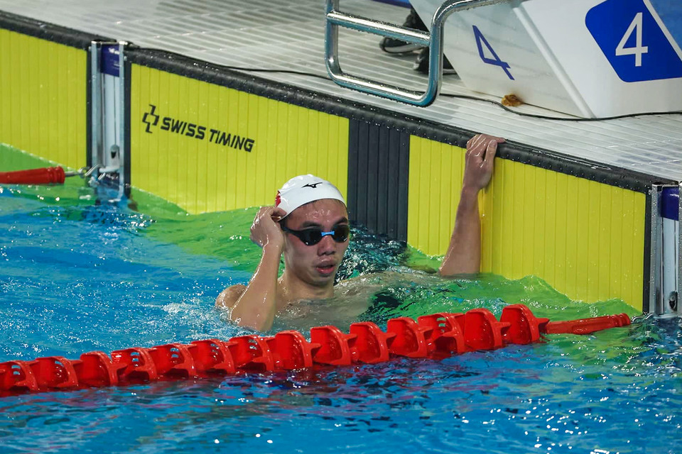 Kình ngư của Việt Nam đã tạo khoảng cách trước các đối thủ trước khi cán đích đầu tiên. (Ảnh: Ngô Trần Hải An/Vietnam+)