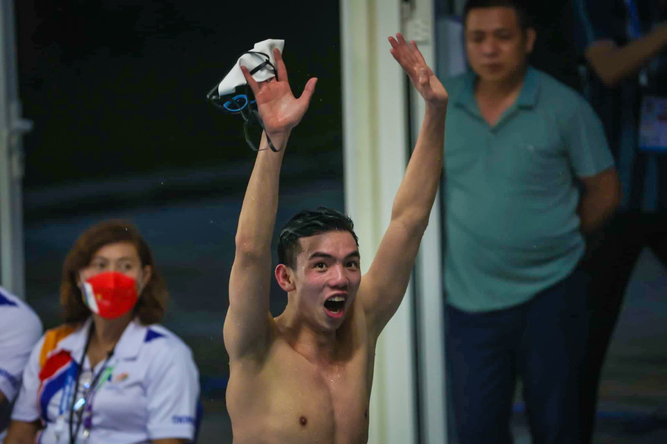 Huy Hoàng kết thúc bài thi với với thành tích 15 phút 0 giây 75. (Ảnh: Ngô Trần Hải An/Vietnam+)