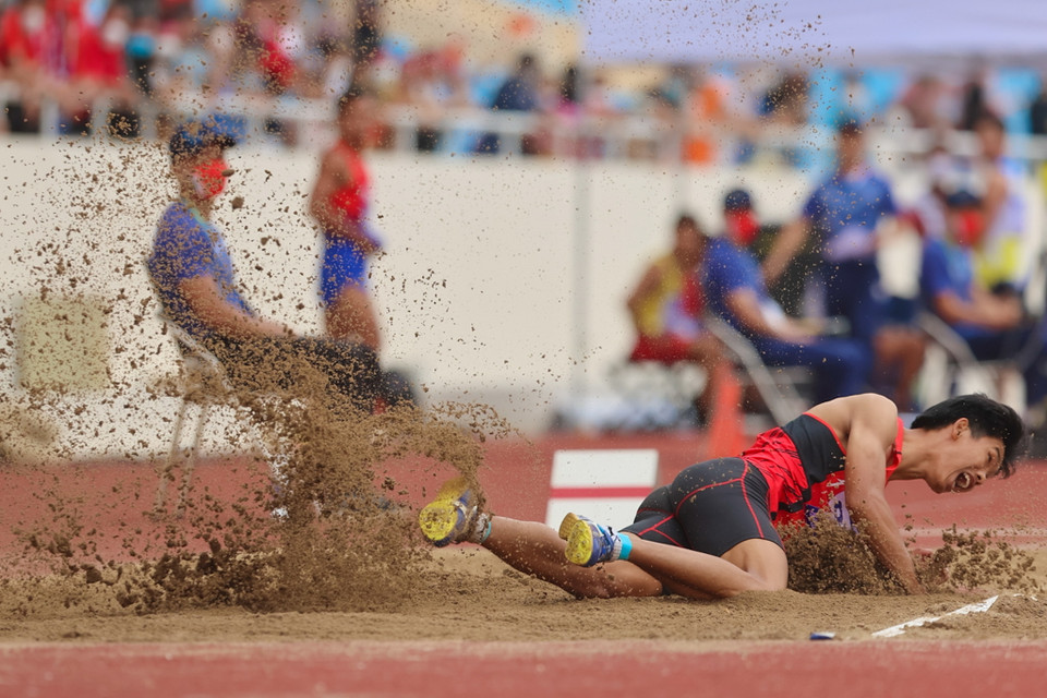...khi giành đến 5 huy chương Vàng trong ngày 15/5. (Ảnh: Hải An/Vietnam+)
