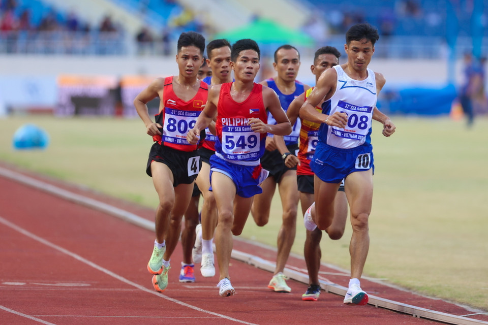 Nguyễn Văn Lai trở lại đầy ấn tượng trên đường chạy 5.000m. (Ảnh: Hải An/Vietnam+)