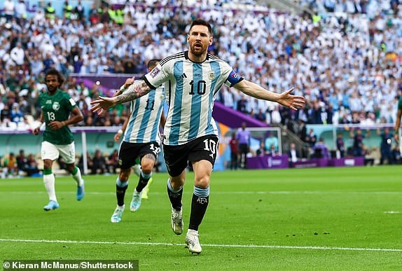 Đây cũng là bàn thắng của Messi tại sân chơi World Cup. (Nguồn: Daily Mail)